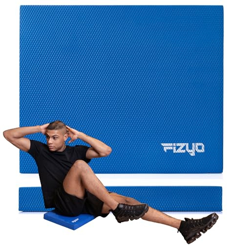 Fizyo Balance Pad – Tappetino equilibrio antiscivolo in schiuma TPE per yoga, fitness e Pilates, cuscino stabilizzante per coordinazione, bilanciamento e allenamento corpo intero, (Blu)