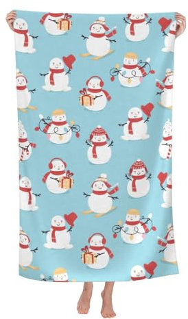 Herren Damen Poolhandtücher Großes Strandtuch „Frohe Weihnachten“ Reisehandtuch Klassische Microfaser Handtücher Lustige Badetücher Für Duschen Urlaub Schwimmen