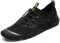 SAGUARO Badeschuhe Strandschuhe Aquaschuhe Wasserschuhe Surfschuhe Schwimmschuhe für Damen Herren Kinder, Schwarz 45