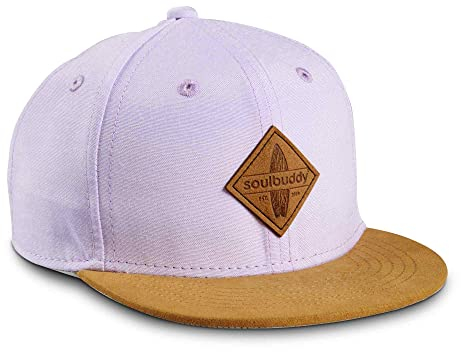 Soulbuddy Kinder Cap – Unisex Kinderkappe – Schirmmütze für Jungen & Mädchen – Trendiger Sonnenhut für Outdoor & Freizeit Flieder – Größe M