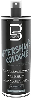 Level 3 After Shave Spray Cologne - Softens Skin - Refreshes and Relieves Face and Skin - Moisturizing Formula L3 - Level Three After Shaving Fragrances for Men (Midnight)