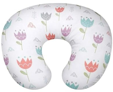 Christol Funda de cojín de lactancia para recién nacidos, funda de cojín de lactancia, funda extraíble, funda protectora de algodón