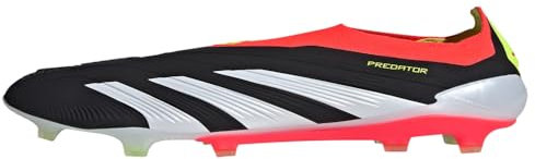 adidas Men's Predator Elite Soccer Cleats, Core Black/Cloud White/Solar Red, 8 UK