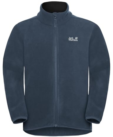 Jack Wolfskin Jungen Vertigo Fleece Jkt, Midnight Sky, 128 EU