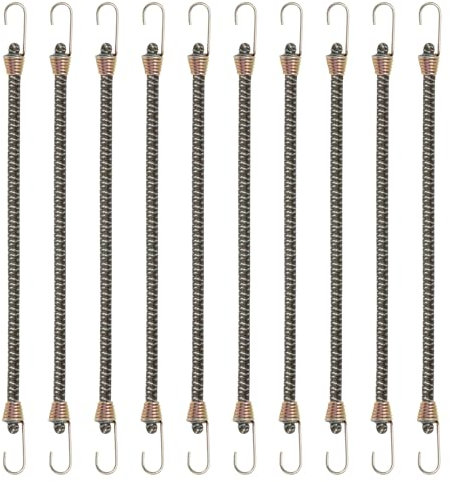 Tendeurs Elastique avec Crochets, 10 Pièces 4mm Corde en Latex Camouflage Sangles Élastiques avec Crochets pour Fixer et Attacher Petits Objets pour Sport et Maison