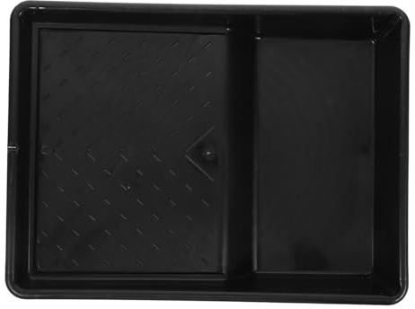 DOITOOL Vaschetta Pittura Plastica Nera Resistente e Facile da Pulire Contenitore per Imbiancare e Dipingere Pareti con Controllo Vernice e Spreco