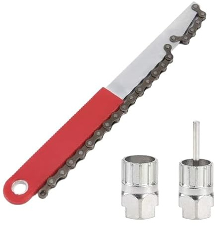 Juego de herramientas para bicicleta, látigo de cadena para bicicleta, con extractor de corona dentada y remache de cadena, alicates y remaches – Práctica herramienta de reparación para casetes y