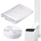Zwxqe Kit de sellado de puerta corredera, cubierta de ventilación ajustable para aire acondicionado y secadora, diseño de cordón resistente a la intemperie, fácil instalación para manguera de escape