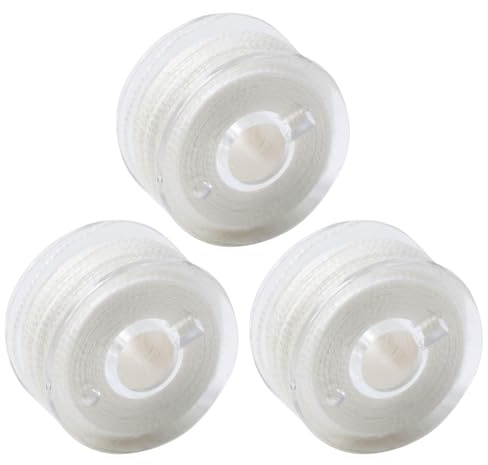 1 Bait String, 3pcs 20m Water Soluble White Bait Line Fishing Wire for Fishing