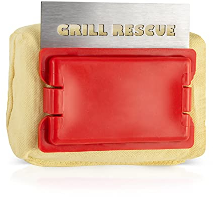 Grill Rescue Austauschbarer Grill-Reinigungskopf, borstenfrei – langlebige und einzigartige Schaber-Werkzeuge für Gusseisen- oder Edelstahlroste, Grillreiniger