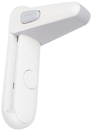 Bloqueo de Manivela de Puerta, 1 pieza, Blanco, cerradura de seguridad para bebés y niños, bloqueo de la palanca, pestillo puerta sin agujeros, protección para puertas, bloqueo puertas sin tornillos
