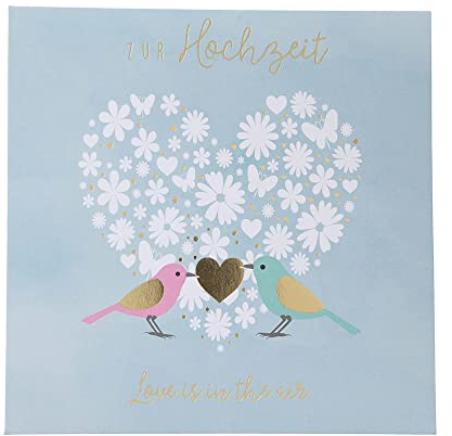 Depesche 0011694-043 Pop-up Glückwunschkarte zur Hochzeit Klappkarte mit Musik, Lichtelementen und einem originellen Spruch, Geburtstagskarte inkl. Umschlag, Format 15,5 x 15,5 cm, mehrfarbig