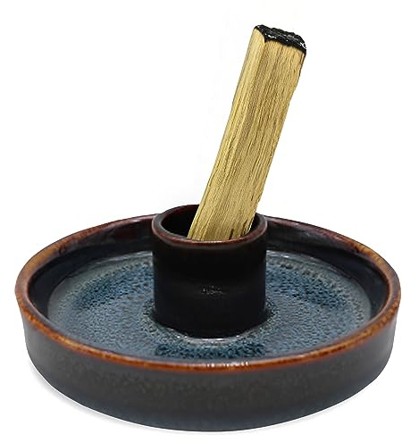 Sage Holder, Sage Burner, Smudge Bowl, Palo Santo Holder, Incense Holder, Incense Holder Bundle, Sage Holder for White Sage Bundle and Palo Santo (Sage Not Included) (Blue Reactive)