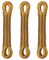 Relaxdays Wäscheleine 3er Set, 20m, Wäscheseil mit Stahlkern, PVC, extra stark, drinnen & draußen, Wäscheschnur, gelb