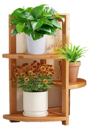 HUHJYUGE Estante de Madera para Plantas, Escalera de Exhibición para Flores, Estanteria Plantas Exterior, Soporte de Macetas Interior, Taburete Decorativo para Plantas, para Patio, Jardín, Valla