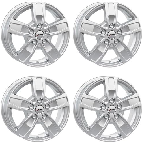 4x AUTEC Felgen Alufelgen QUANTRO 7.5x18 ET66 5x118 Brillantsilber kompatibel mit Fiat Ducato