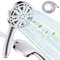 Newrdsss Shower Head and Hose, High Pressure Shower Heads with Hose Set 1.5m Water Saving Shower Head with 10 Spray Modes Adjustable Large Powerful Flow Rain Showerhead for Low Water Pressure