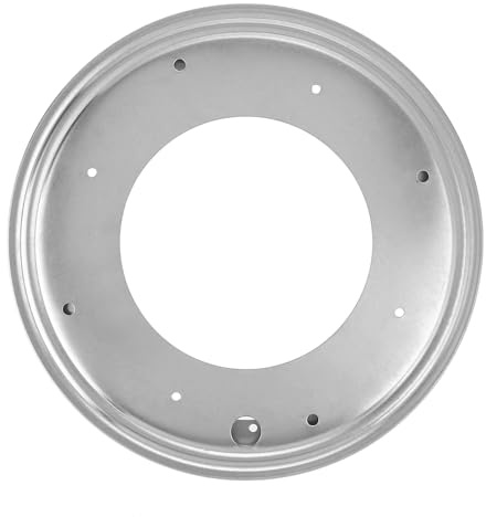 Rund Lazy Susan roterande tallrik, 30 cm vridbar bas, galvaniserad roterande tallriksbas för serveringsbricka i köket