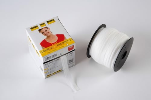 12mm Vilene Iron On Bias Stay Tape White - per metre