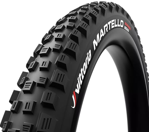 Vittoria Martello Mountain Bike Tires for Mixed Terrain Conditions - Enduro TNT 4C G2.0 MTB Tire - Tubeless Ready (27.5x2.6), Full Black