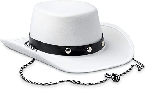 Baby Sized Cowboy hat,Baby Cowgirl Hats White 1 Piece, Infant Party Cowboy Hats Size Small Cowboy Hats for Toddler - 20 Circumference - One Size Fits