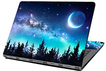Adhesivo para ordenador portátil de 13, 13.3, 14, 15.4 y 15.6pulgadas (Luna y Galaxia)