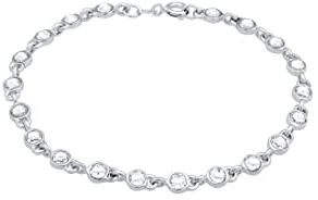 Elli Armband Damen Tennis Klassisch Trend mit Kristallen in 925 Sterling Silber