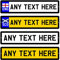 Personalised Novelty Number Plate ANY TEXT METAL Car Registration Sign Plaque (197mm x 44mm)