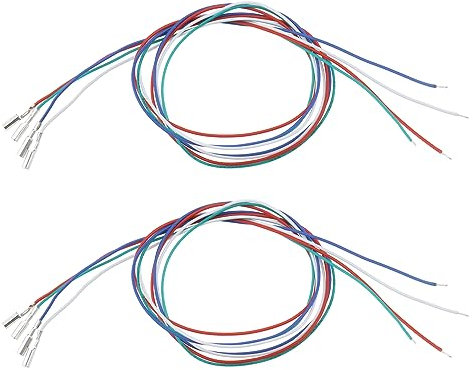 Be In Your Mind 2 Sets(8PCS) Cartridge Phono Cable Leads Header Wires for Turntable Phono Headshell Replacement Accessories 35mm Length