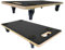 PROREGAL 2X Profi Transportroller mit 4 Rollen | HxBxT 11,5x30x60 cm | Traglast 200kg | Siebdruck Holzplatte | Schwarz | 2 Stück | Möbelroller Rollbrett Transporthilfe Rollwagen Roller