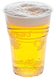 Kpack BICCHIERI IN PLASTICA TRASPARENTE BIRRA MONOUSO TACCA 400CC MAX 450CC 100 PEZZI