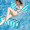 Matelas Gonflable Piscine, Jouets Piscine Hamac Eau Adulte, 4 en 1 Jouets Piscine Gonflable Eau Hamac Eau Matelas à Air pour Adultes/Enfants