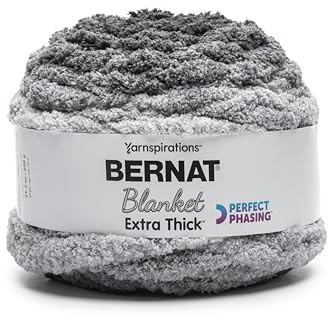 Bernat Blanket Extra Thick Perfect Phasing Coal 1 Pack of 600g Yarn