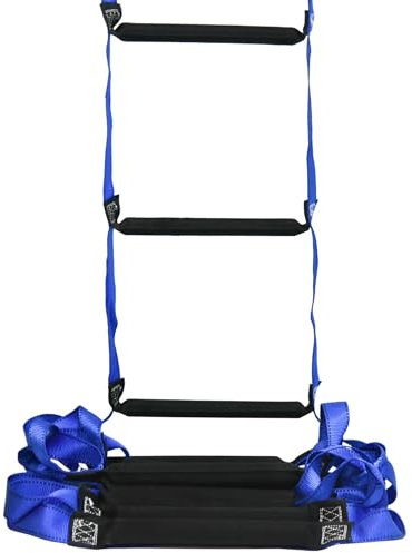 Emergency Fire Escape Ladder 32.8 Feet Portable Safety Rope Ladder Emergency Escape Ladders for 2-3 Story Homes for Windows, Balconies, and Sailboats, Kayaks, Etc