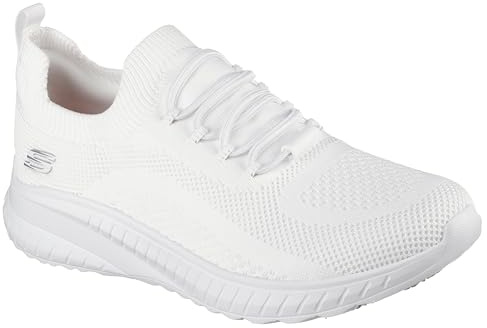 Skechers Squad Chaos SR - Scarpa per Servizio Medico, da Donna, Tessuto Bianco, 38 EU