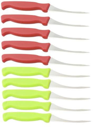 UKCOCO 10pezzi Pulitore per Gamberetti in Acciaio Sbucciatore per Gamberetti Manico in Plastica Strumento per Sgusciare Rapidamente dei