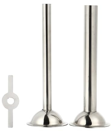 Garneck Accesorios de Acero Inoxidable de 55mm Herramienta para Hacer Embutidos en Casa Tubos de Relleno de Salchichas de 12mm y 19mm para Máquina de Picar Carne