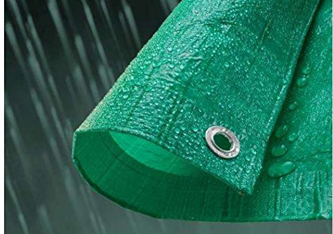 Waterproof forest green waterproof tarpaulin cover up (3m x 3m green(90gsm)) ideal for camping,indoor cover when painting/outdoor dry and clean logs/bikes