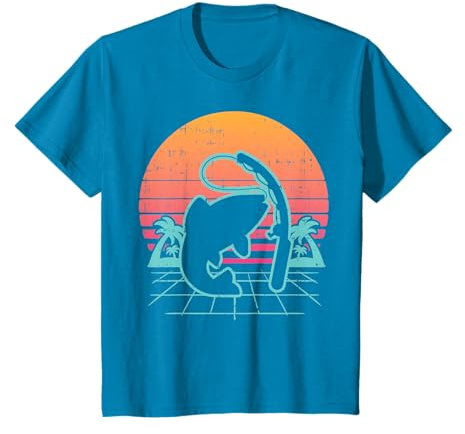 Vaporwave Poisson Pêche Ligne Retro Fishing Pêcheur Cadeau T-Shirt