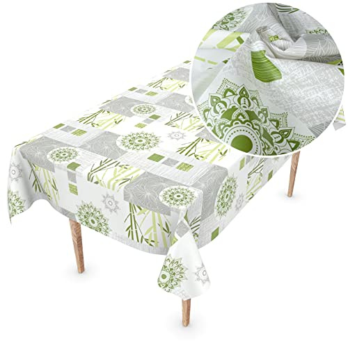 Wachstuchtischdecke Wachstischdecke Meterware Wachstuch abwaschbare Tischdecke PVC frei 100 x 137cm Schnittkante INES
