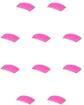 lmoikesz 10 Pezzi Capelli Pettini Decorazione di Cerimonia Nuziale a Denti a Punta Pettine Forcella di Plastica Fatti A Mano Styling Donne Copricapi Femminile, Rosa Rossa