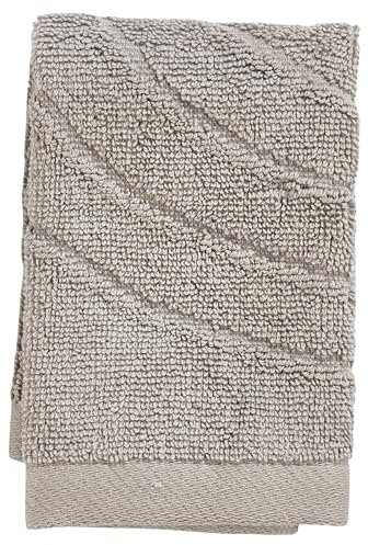 Zone Denmark Time Waschlappen/kleines Handtuch, 100% Baumwolle, 30 x 30 cm, Concrete