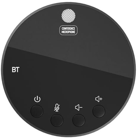 Epdpekc Micrófono con Altavoz para Conferencias de Escritorio, Micrófono Bluetooth, Condensador Omnidireccional de 360°, Plug and Play, Micrófono para Computadora con Altavoz