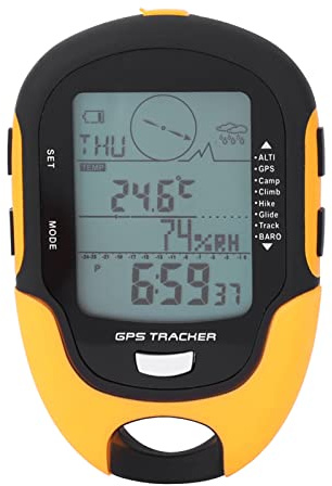 LICAEVEY Receptor de Navegación GPS para Camping Montañismo Beidou Satélites Duales Altímetro Barómetro Brújula