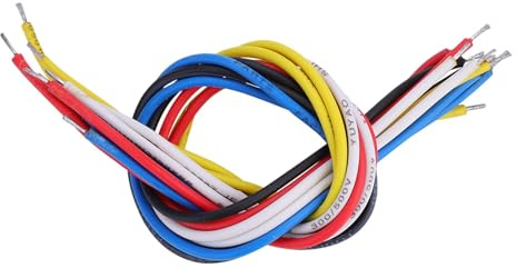 Cable de Guitarra Eléctrico, 10 Piezas Cable Ligero y Resistente, Conjunto de 10 Cuerdas para Guitarra, Bajo y Ukelele para Músicos Profesionales, Grabaciones y Conciertos