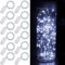 Ooklee® Fairy String Lights Battery Operated, 12 Pack 2m 20 LED Copper Wire Starry Bottle Light, Twinkle Craft Sets Lighting for Table Party Wedding Indoor Jar Christmas Garden Decoration(Cool White)