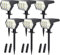 oditton Spot Solaire Exterieur, Lampe Solaire Exterieur Jardin 108LED Etanche IP65, 4 Modes Dtecteur de Eclairage, Eclairage Exterieur Solaire Pour Les Décorations de Jardin, Cour, Chemin[6 Pack]