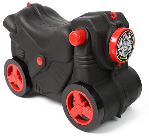 DIVCHI Kids Suitcase With Wheels Ride On, Carry On, Sit On Hand Luggage | Cabin Trolley | Children Suitcase | Travel Bags | Boys & Girls Gift (Black)