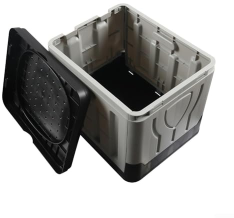 Kits de inodoro portátil para camping, diseño plegable para uso al aire libre, incluyendo suministros y necesidades de RV (inodoro gris)