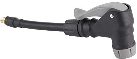 Socobeta Adaptador de manguera de inflador de conector fácil a presión, adaptador de bomba de neumáticos, material de goma, adaptador de manguera de inflado 2 en 1 para válvula inflable francesa